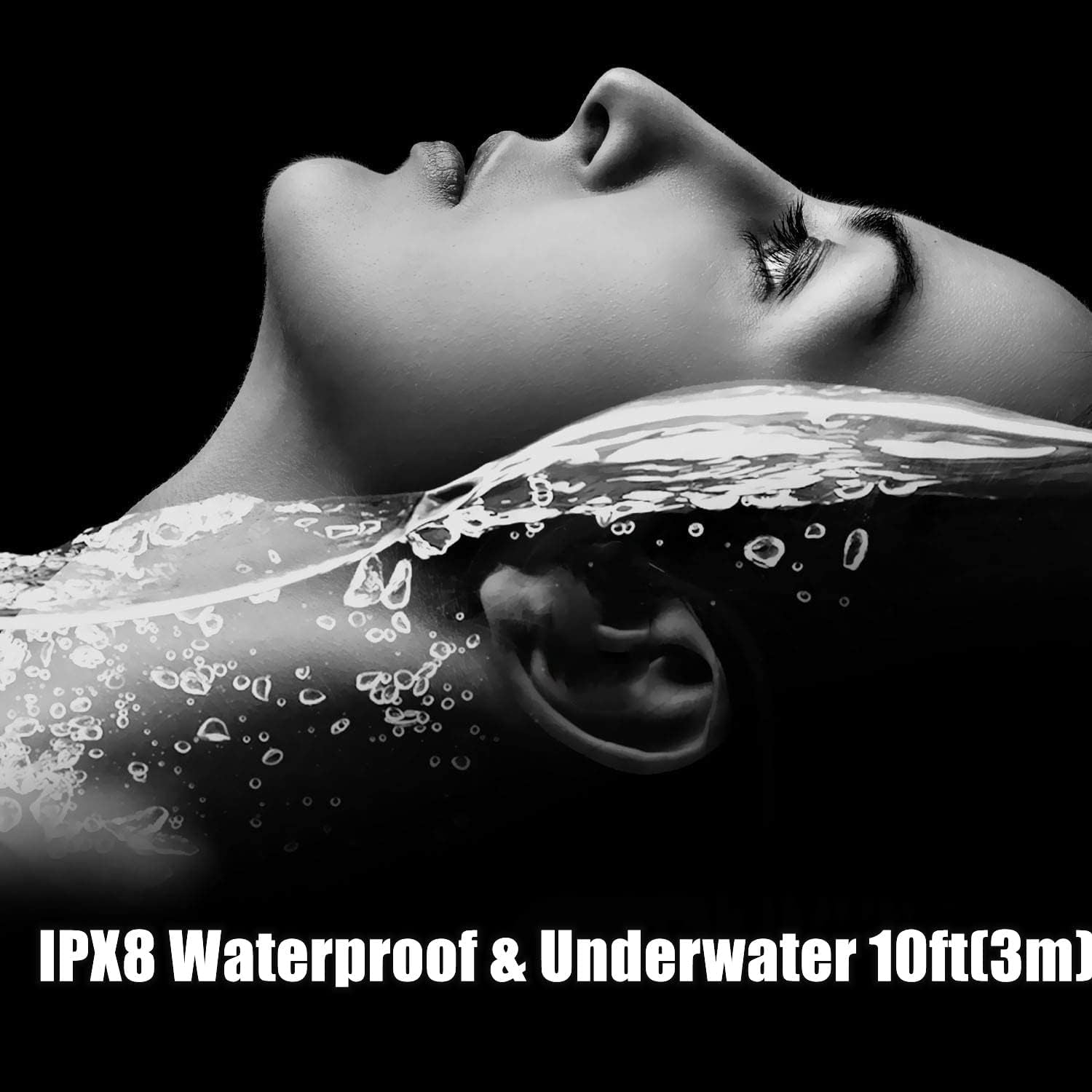Ultimate Waterproof MP3 Player for Swimming - IPX8 8GB, 20H Playtime, Perfect for Watersports & Running with Magnetic Charging Cable